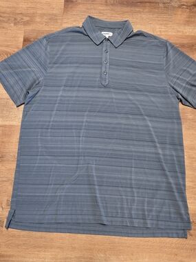 Chase54  Men's Slate Blue Gray Short Sleeve Polo 2XL golf